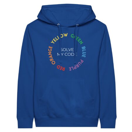 Customizable Hoodie Acceptance Graphic Blue