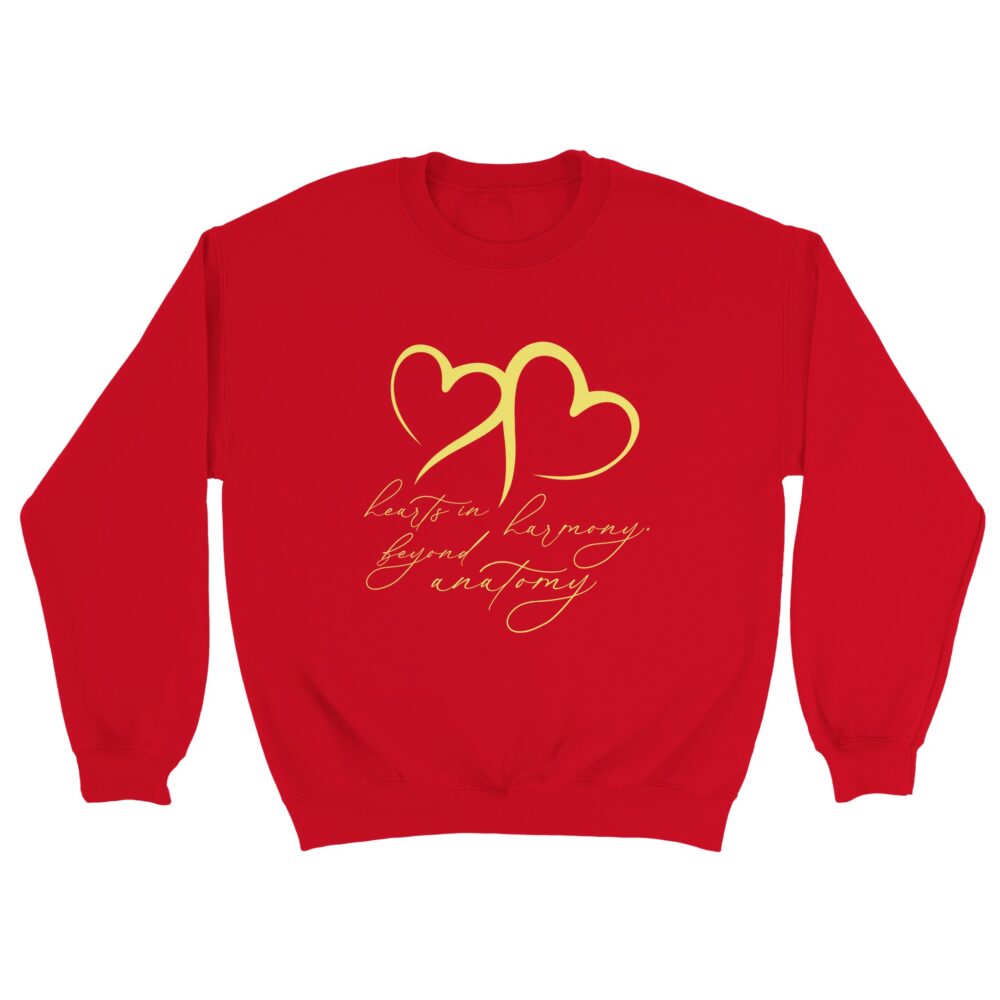 Hearts In Harmony Love Sweatshirt Red