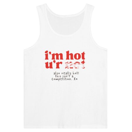 Inner Strength Empowerment Tank Top: I'm Hot You're Not. White