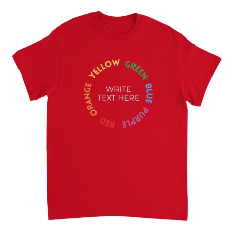 Customizable T-Shirt Acceptance Graphic Red