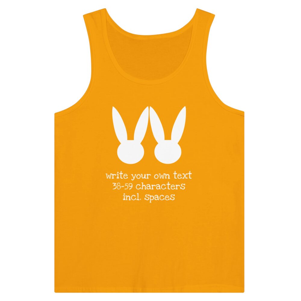 Personalize Love Message Tank Top Yellow