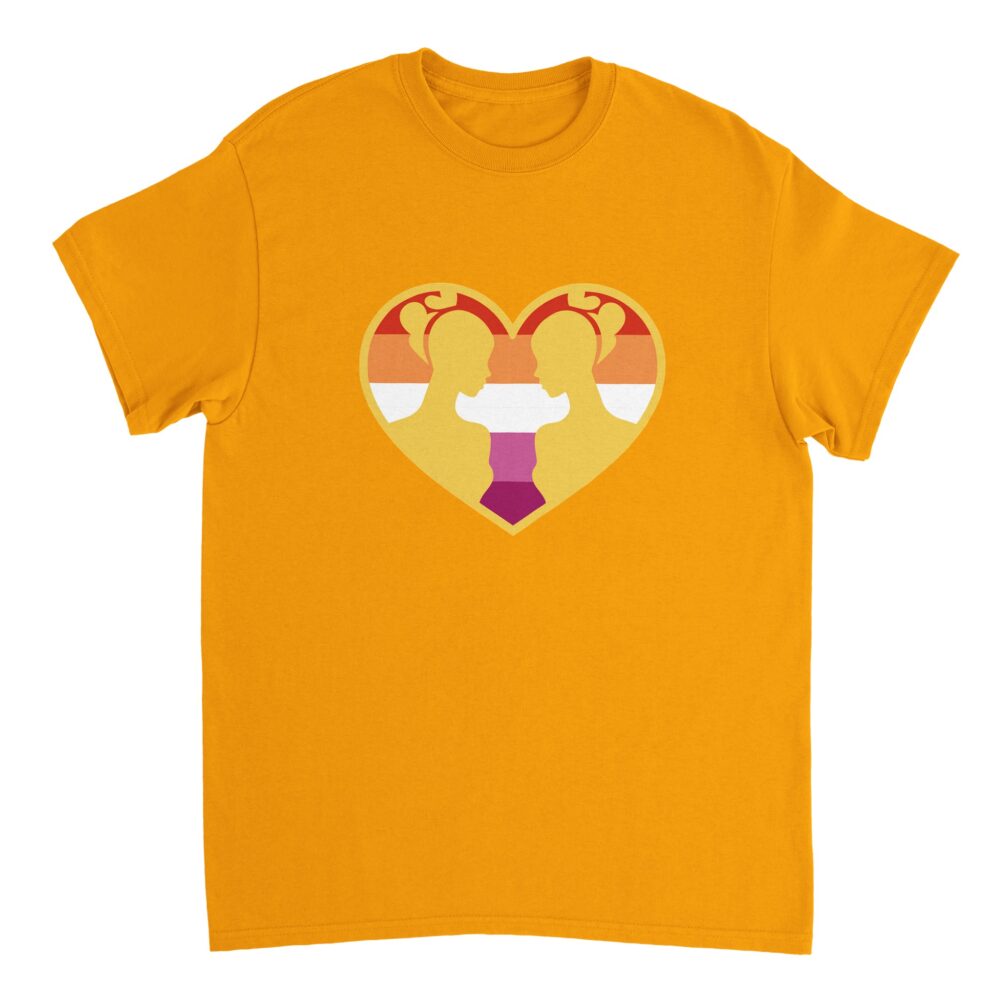 Lesbians Love Valentine T-Shirt Yellow