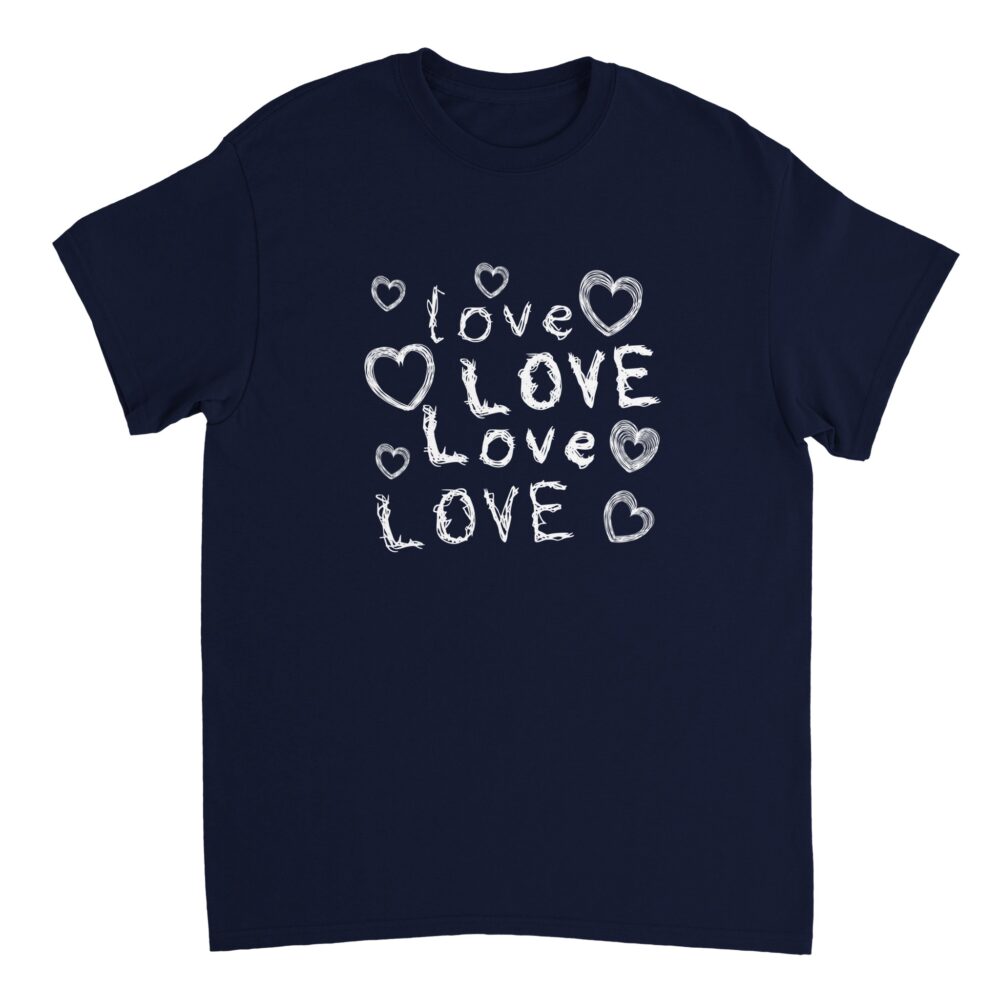 Couples Valentine's T-shirt Navy