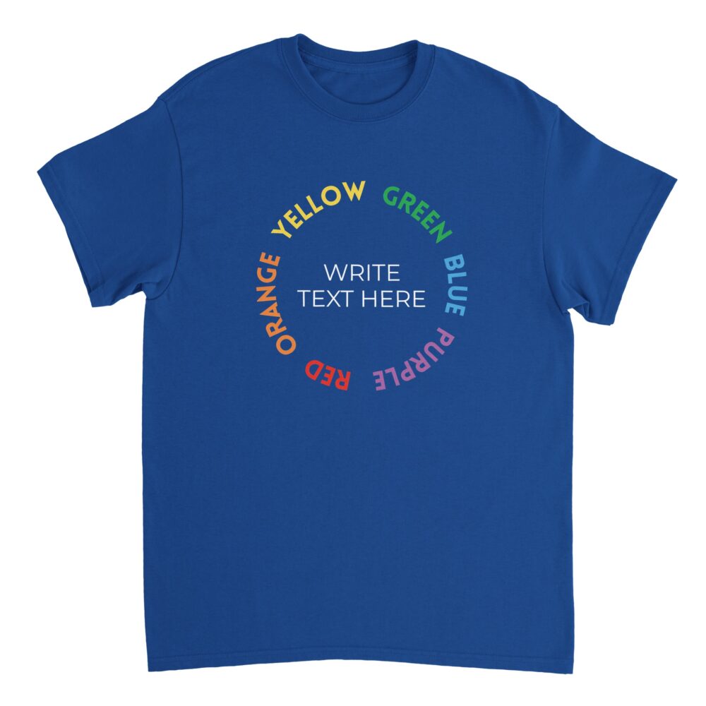 Customizable T-Shirt Acceptance Graphic Blue
