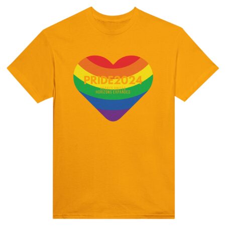 Pride 2024 United Hearts T-Shirt Yellow