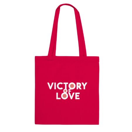 Victory of Love Tote Bag Red