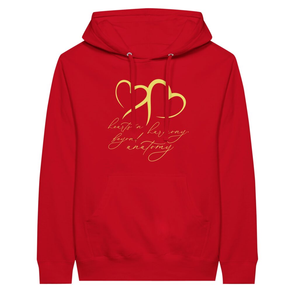 Hearts In Harmony Love Hoodie Red