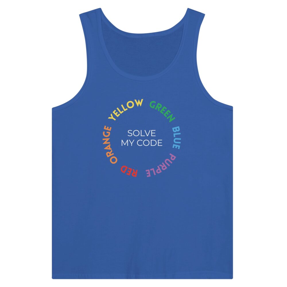 Customizable Tank Top Acceptance Graphic Blue