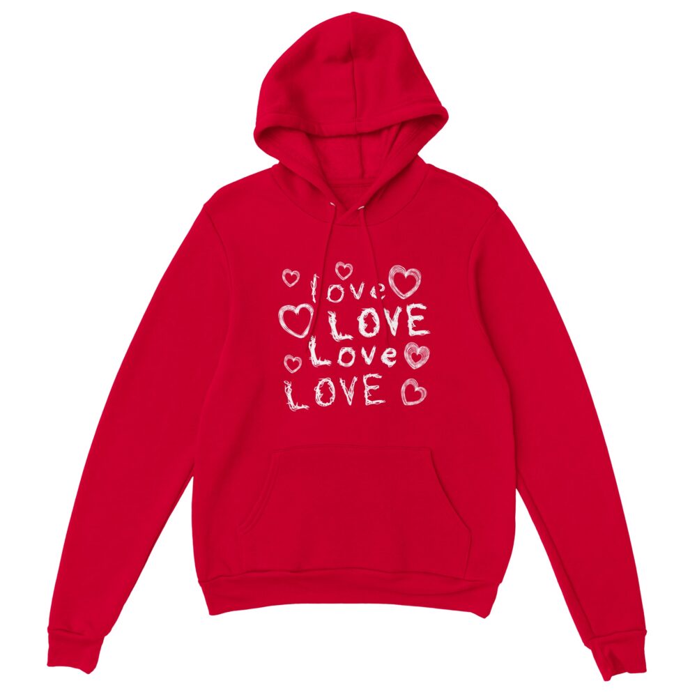 Couples Valentine's Hoodie Red