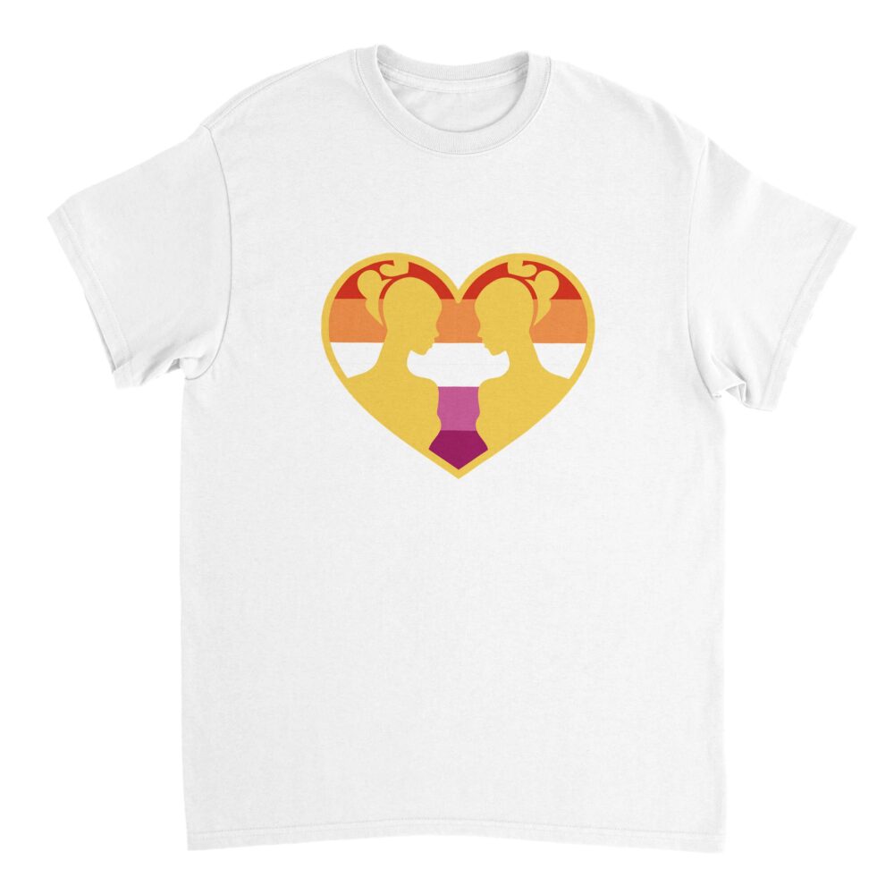 Lesbians Love Valentine T-Shirt White