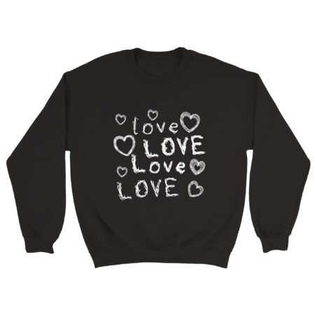 Couples Valentine's Sweatshirt Black