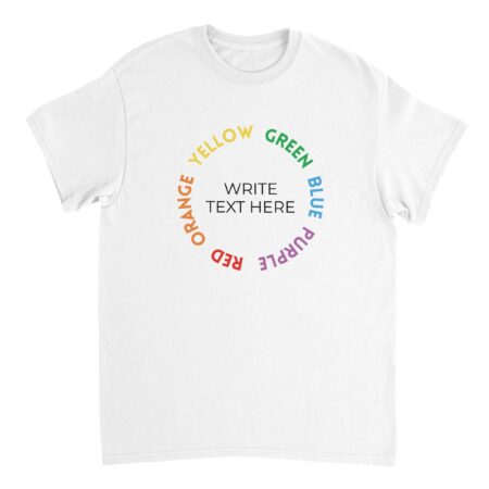 Customizable T-Shirt Acceptance Graphic White