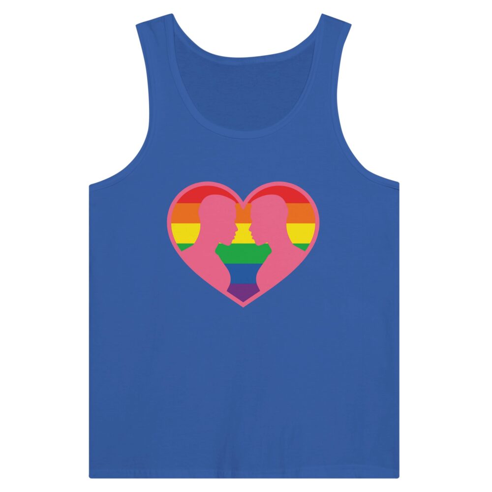 Gays Love Valentine Tank Top Blue