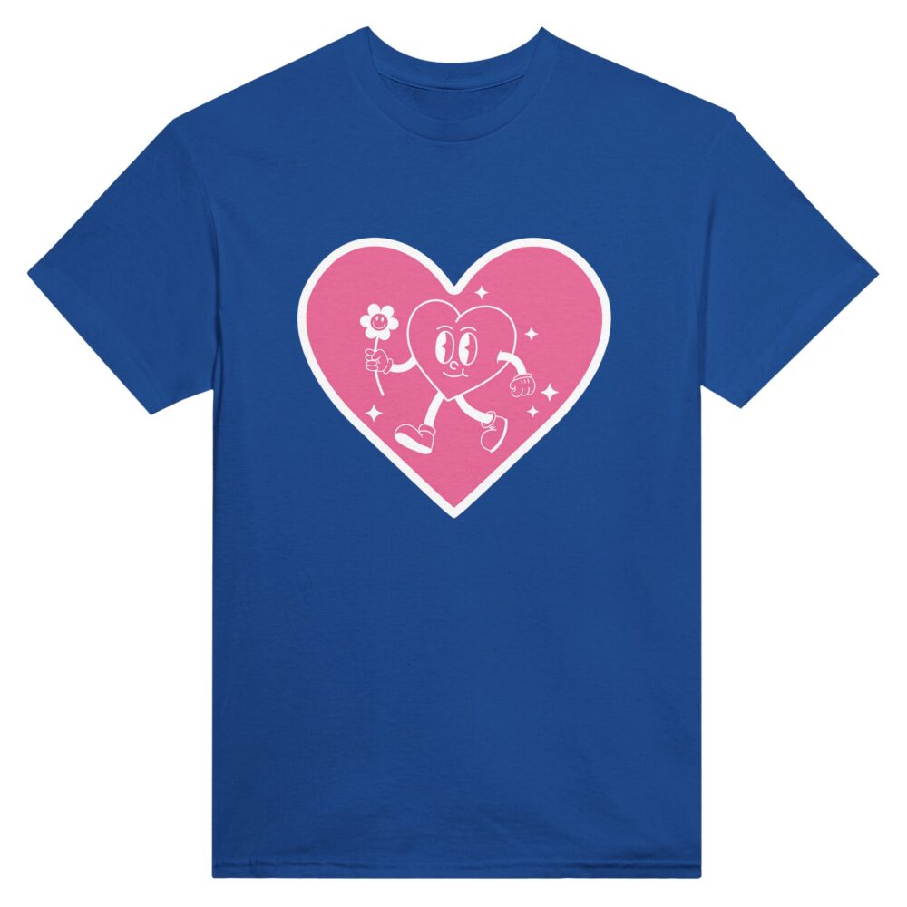 Smiley Heart T-Shirt Blue