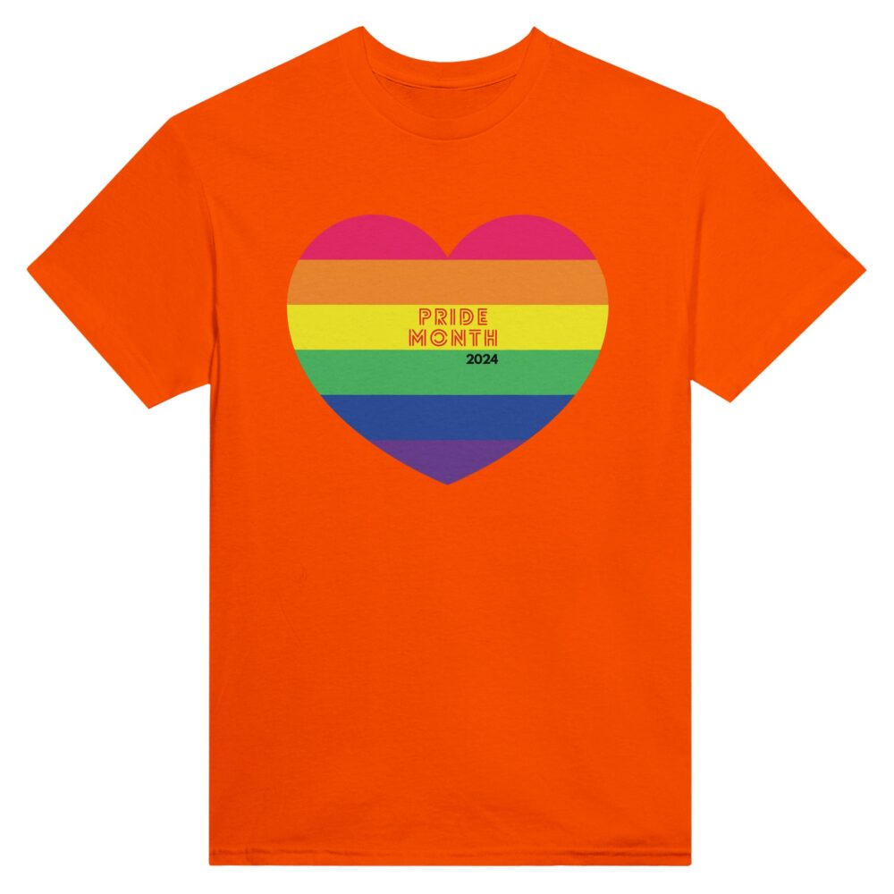 Pride Month 2024 Tee. Orange