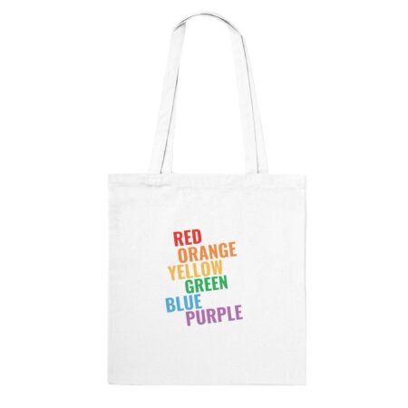 Self-acceptance Pride Tote Bag White