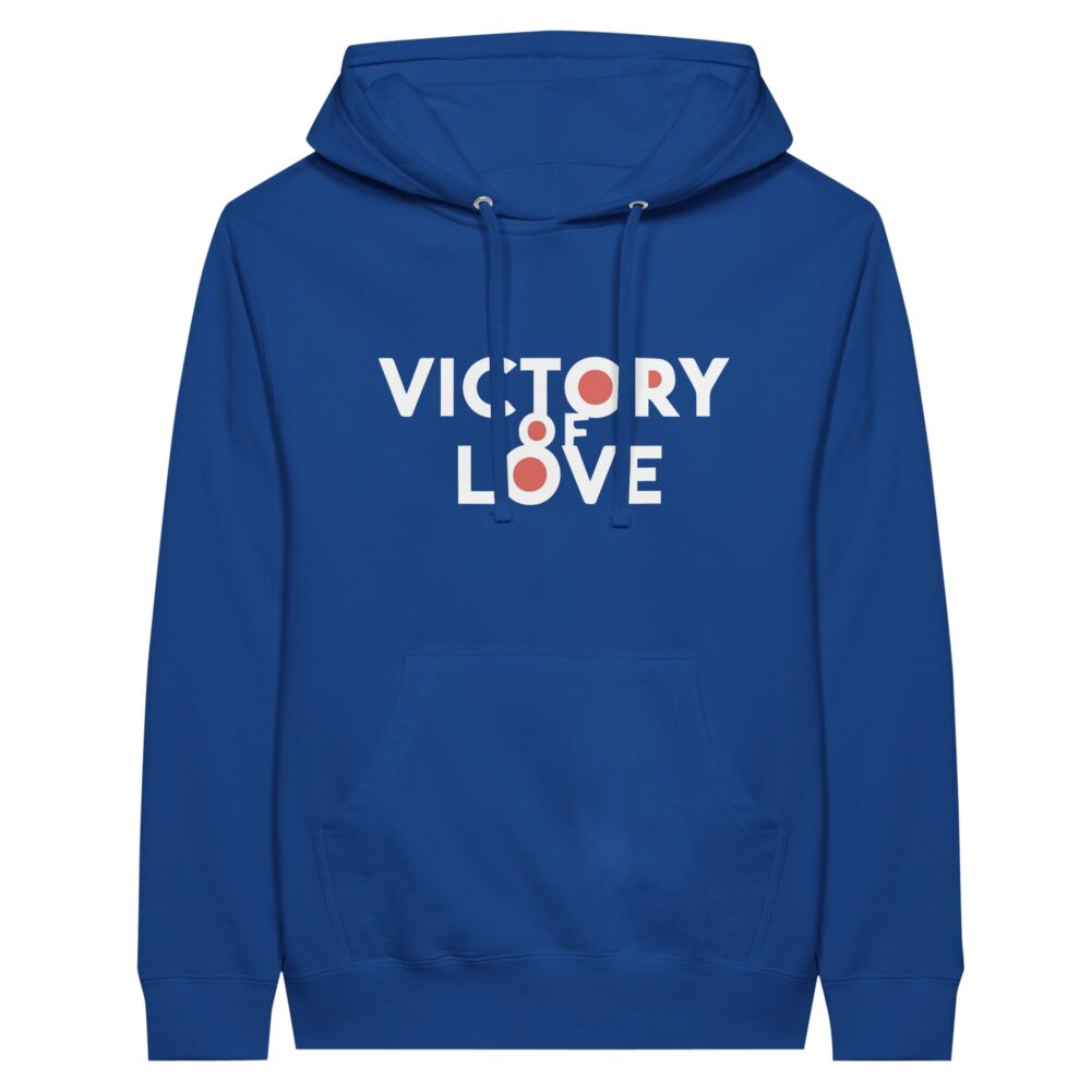 Victory of Love Hoodie Blue