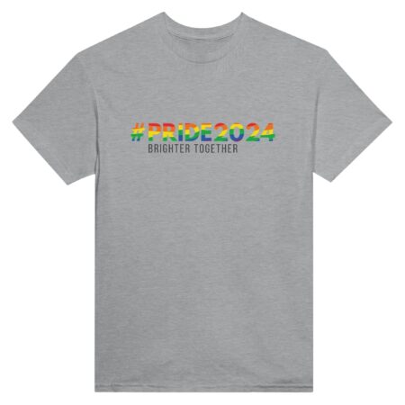 Pride 2024 Brighter Together T-Shirt Light Grey