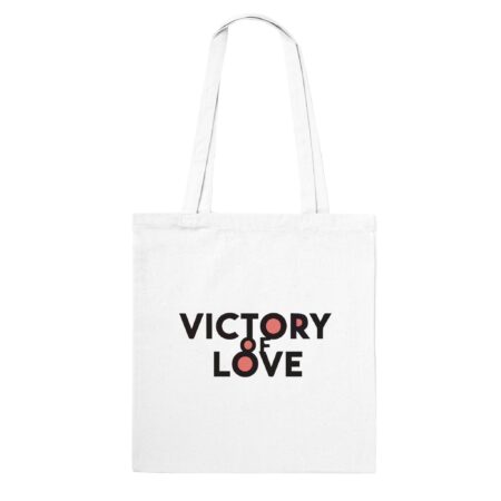 Victory of Love Tote Bag White