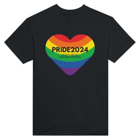 Pride 2024 United Hearts T-Shirt Black