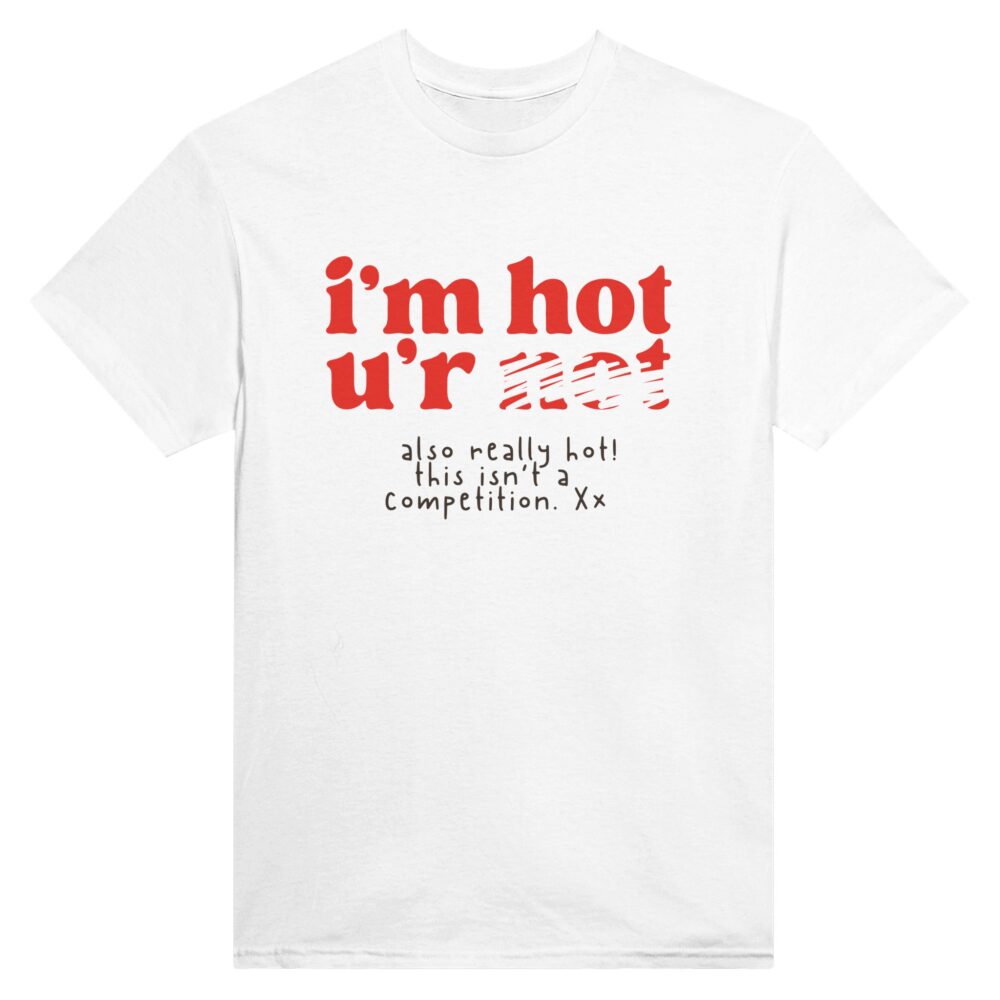 Inner Strength Empowerment Shirt 'I Am Hot You Are Not' White