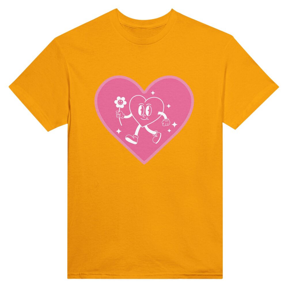 Smiley Heart T-Shirt Yellow