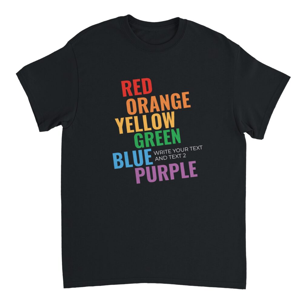 Custom T-Shirt Self-acceptance Pride Black