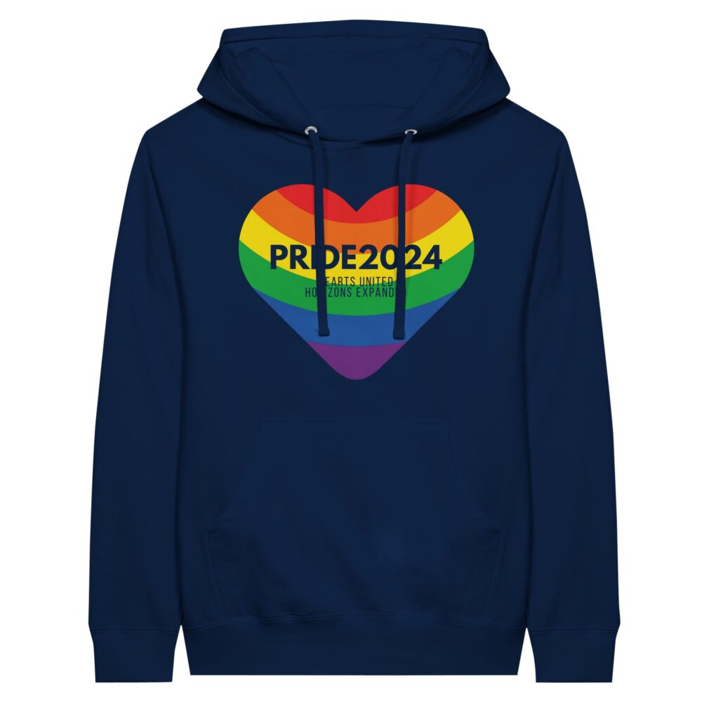 Pride 2024 United Hearts Hoodie Navy