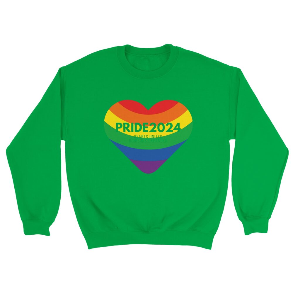 Pride 2024 United Hearts Sweatshirt Green