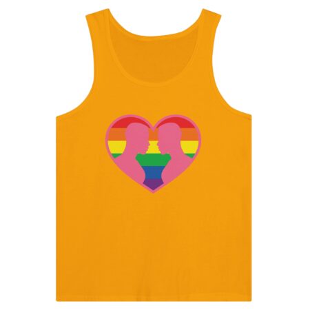 Gays Love Valentine Tank Top Yellow