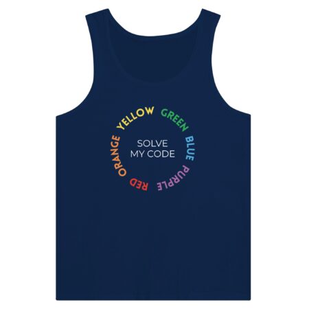 Customizable Tank Top Acceptance Graphic Navy