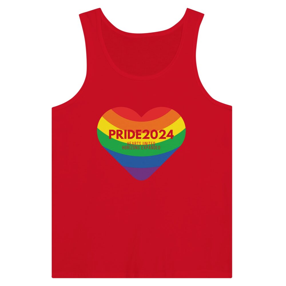 Pride 2024 United Hearts Tank Top Red