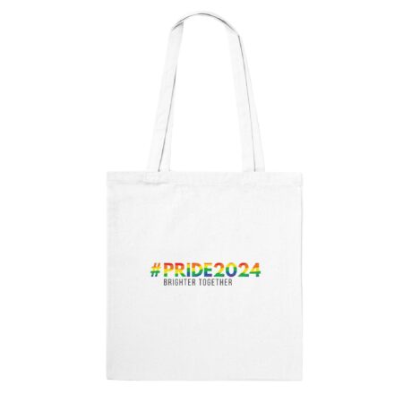 Pride 2024 Brighter Together Tote Bag White