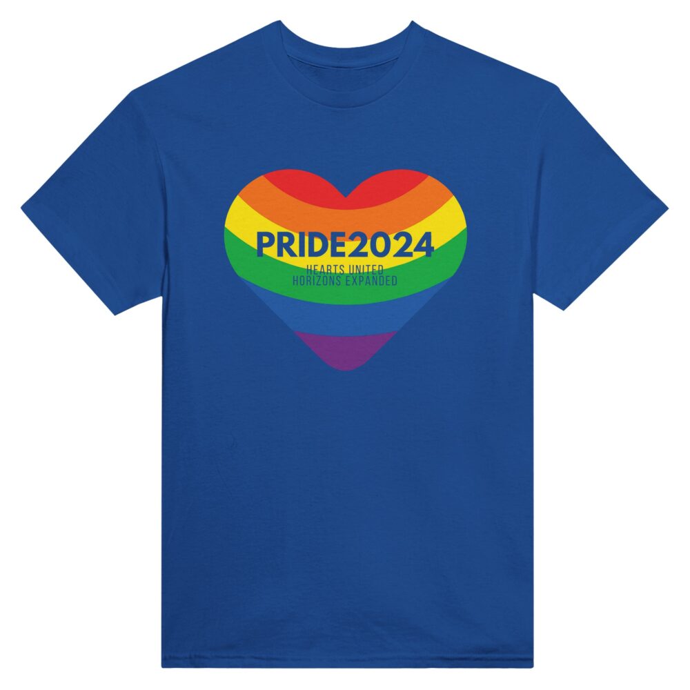 Pride 2024 United Hearts T-Shirt Blue