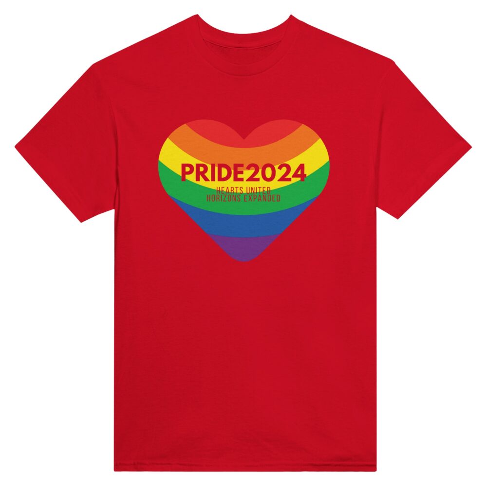 Pride 2024 United Hearts T-Shirt Red