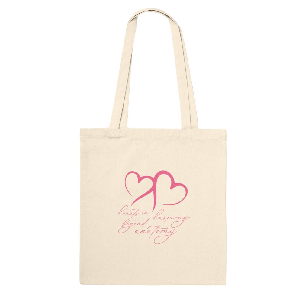 Hearts In Harmony Love Tote Bag Natural