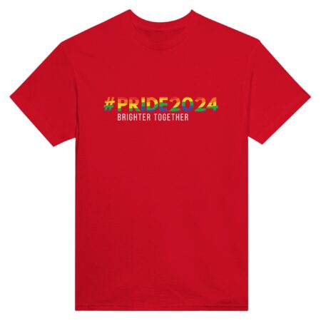 Pride 2024 Brighter Together T-Shirt Red