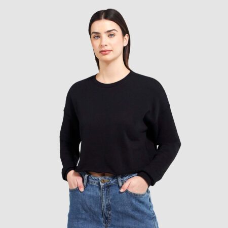 Woman Cropped Sweatshirt