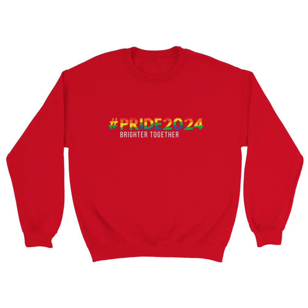 Pride 2024 Brighter Together Sweatshirt Red