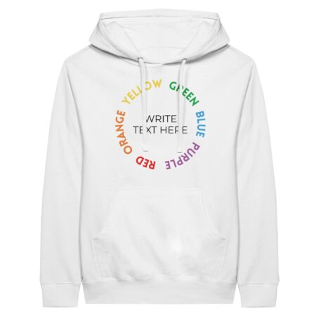 Customizable Hoodie Acceptance Graphic White