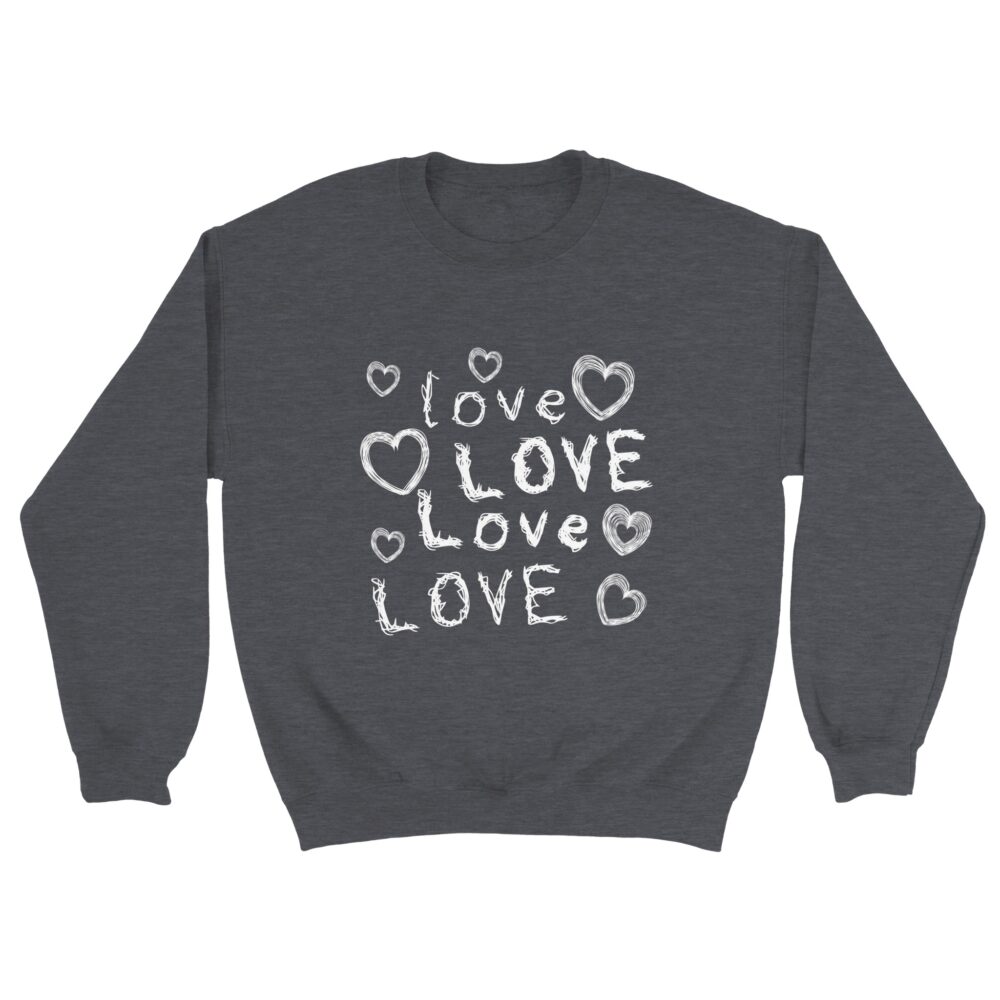 Couples Valentine's Sweatshirt Dark Grey