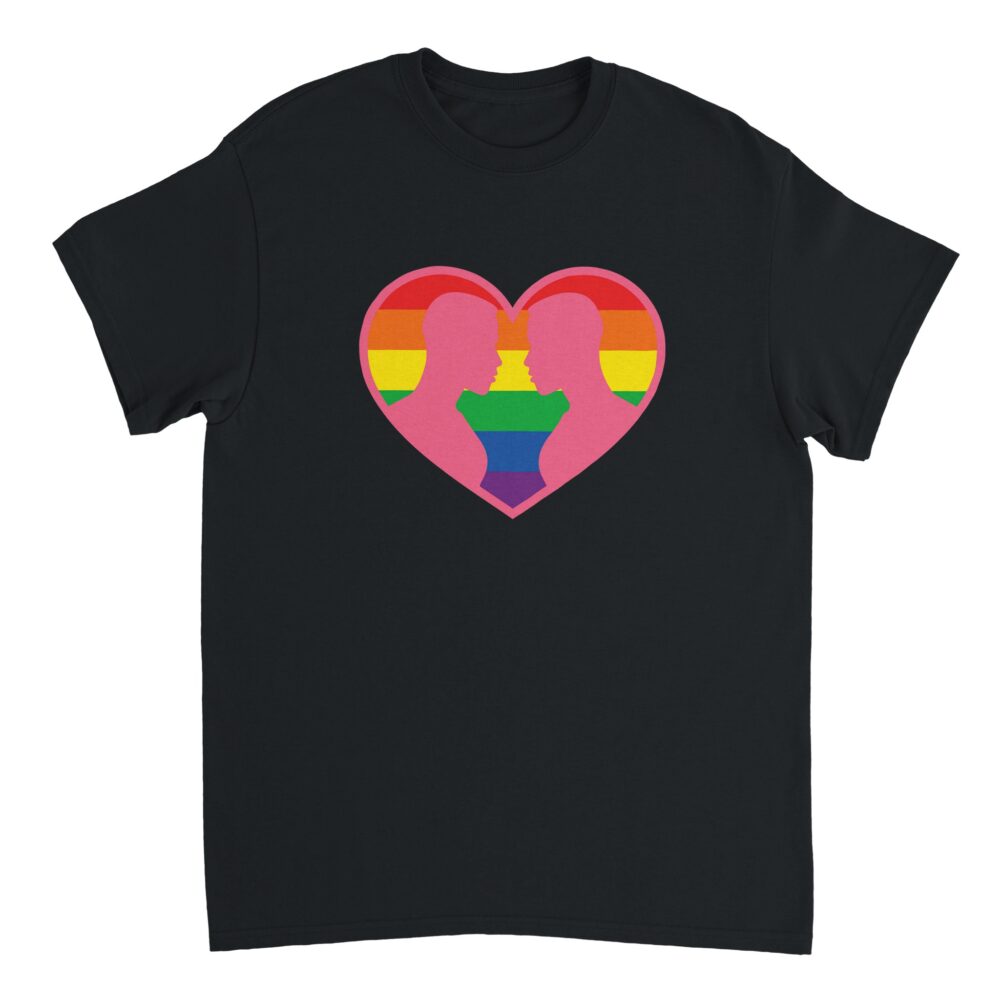 Gays Love Valentine T-Shirt Black