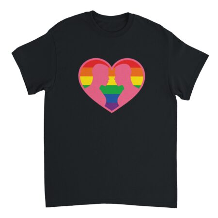 Gays Love Valentine T-Shirt Black