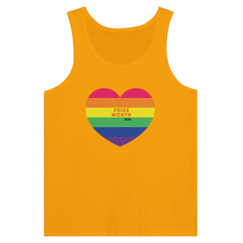 Pride Month 2024 Tank Top. Yellow