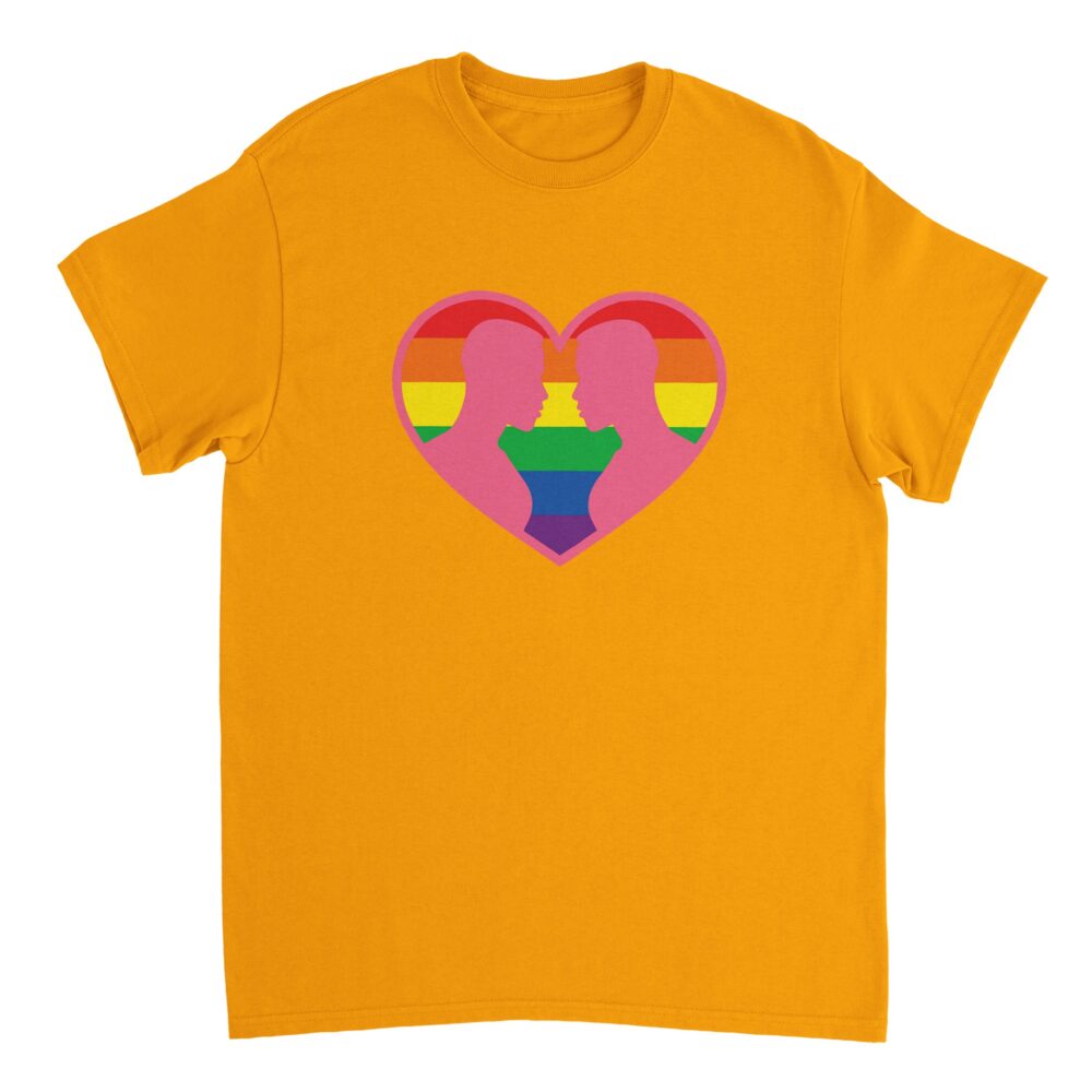 Gays Love Valentine T-Shirt Yellow