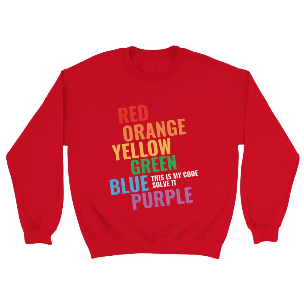 Self-acceptance Pride Sweatshirt Red