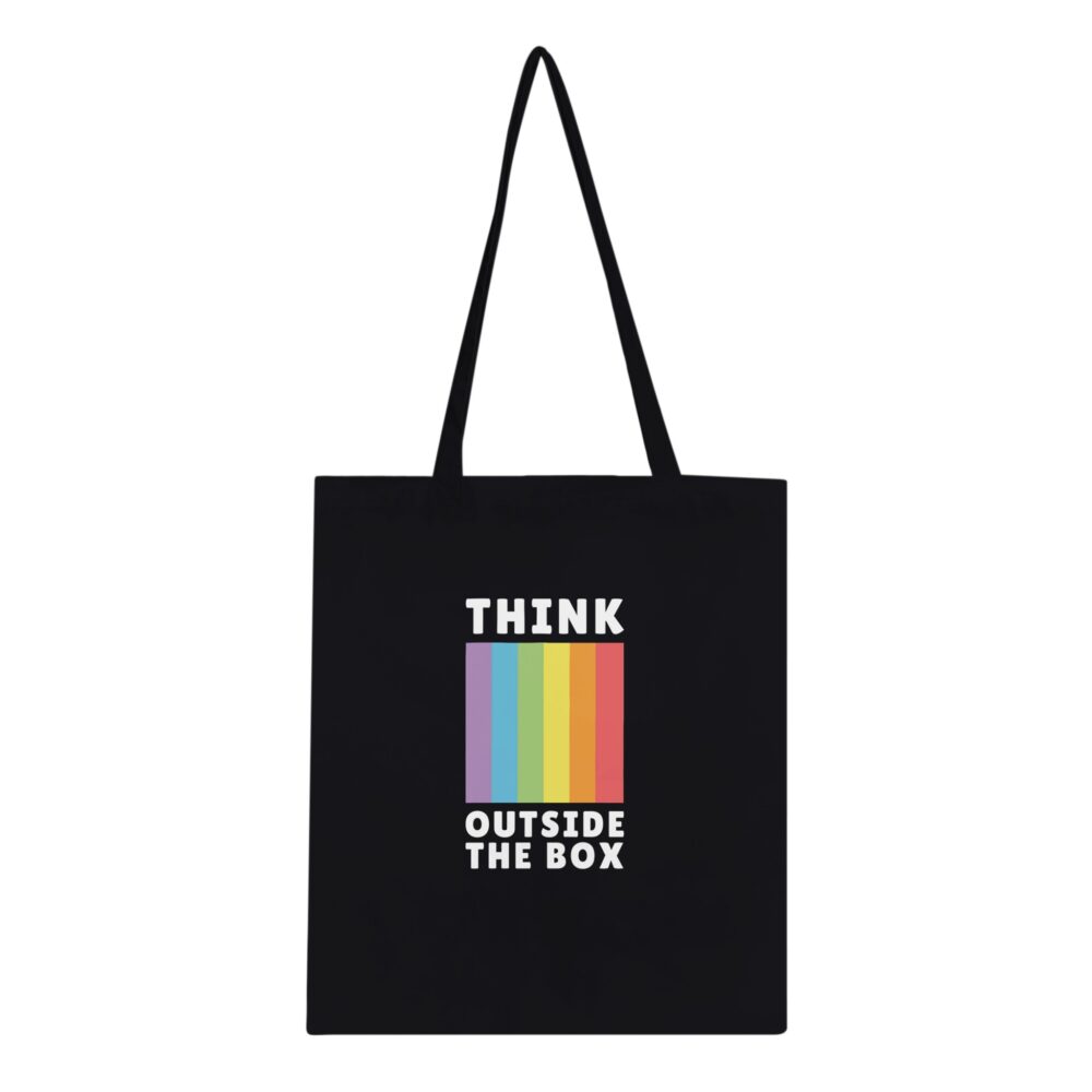 Think Outside The Box Gay Tote Black