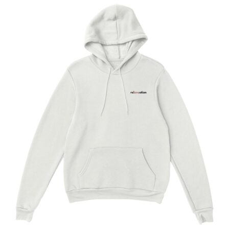 Embroidered Hoodie Lesbian Love: reLOVEution White Color