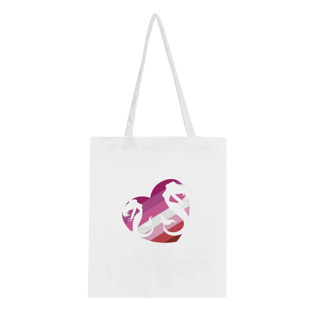 Mermaids Love Lesbians Tote White