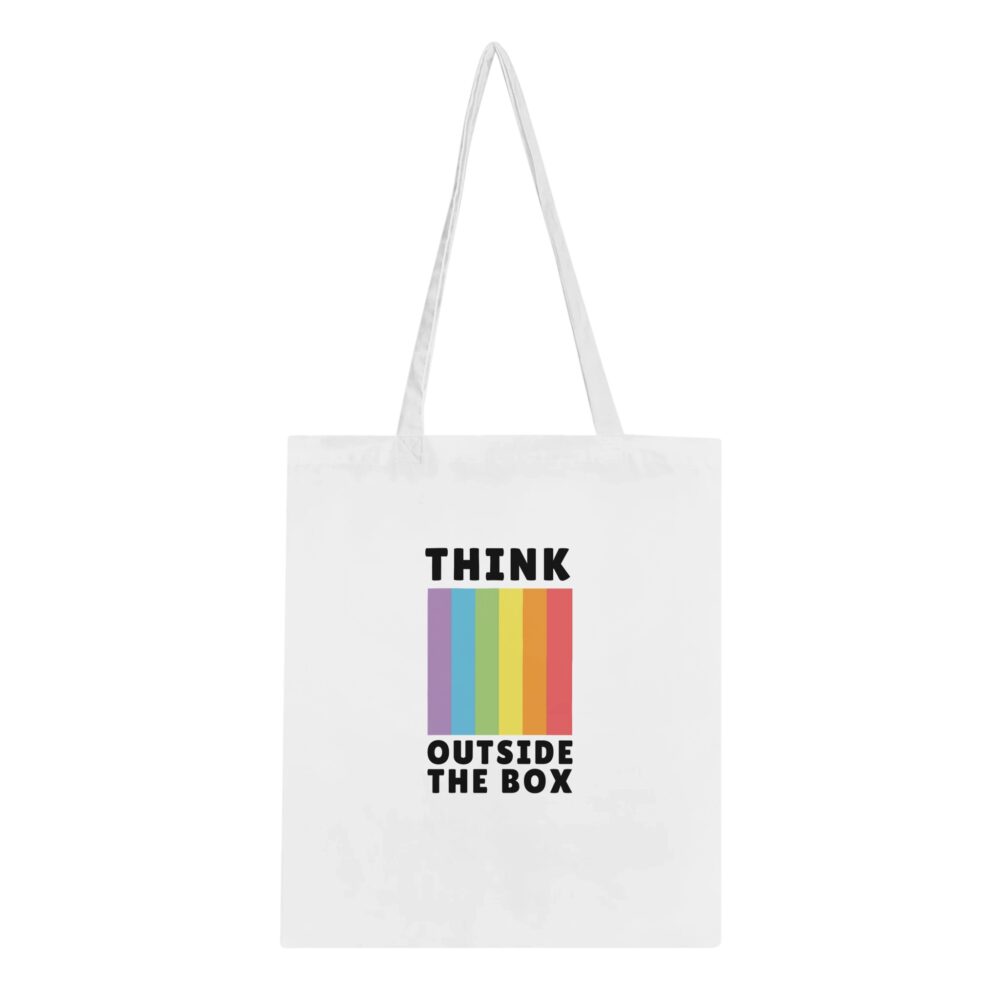 Think Outside The Box Gay Tote White